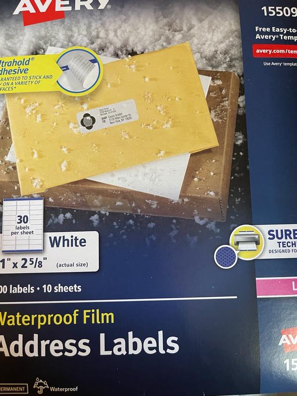 Waterproof Address Labels, 1