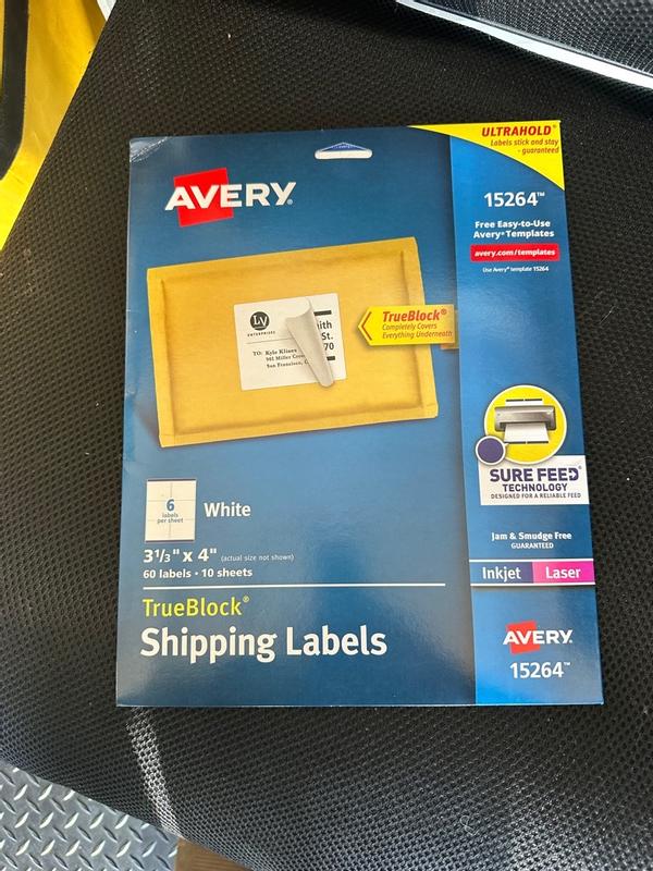 Shipping Labels with TrueBlock® Technology with Sure Feed