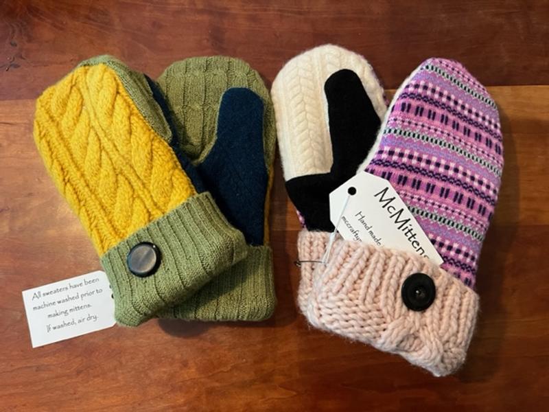 Printable Sewing Mittens From Old Sweaters FINGERLESS Gloves