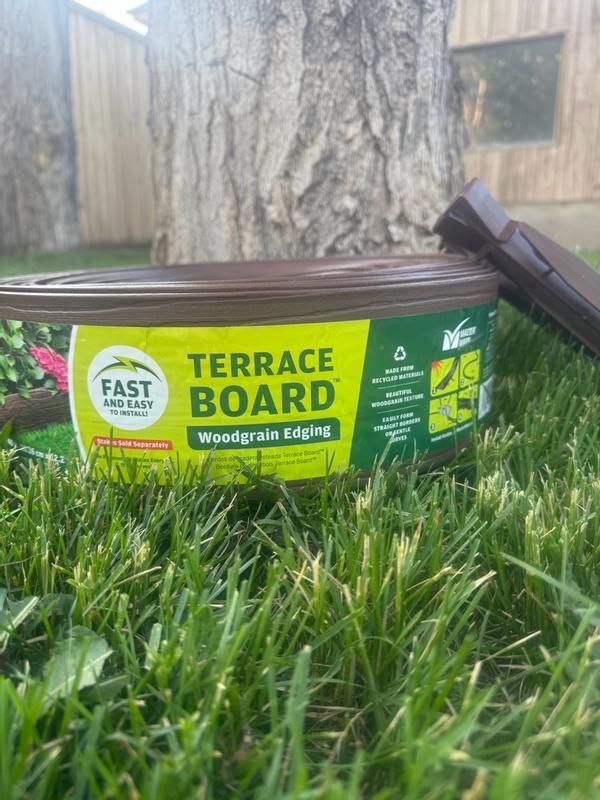 Master Mark 20-ft x 5-in Terrace Board Black Plastic Landscape edging ...