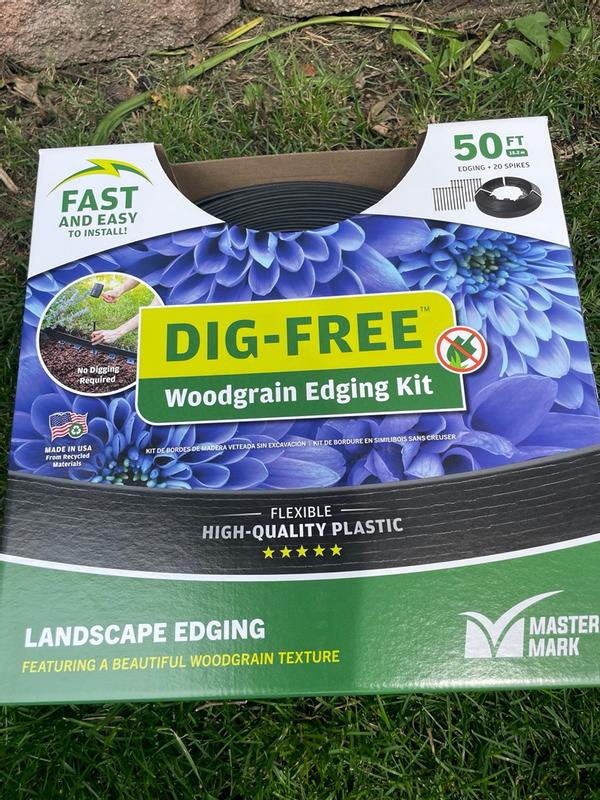 Master Mark 50-ft x 1.5-in Black Plastic Landscape Edging Roll 41250-1 ...