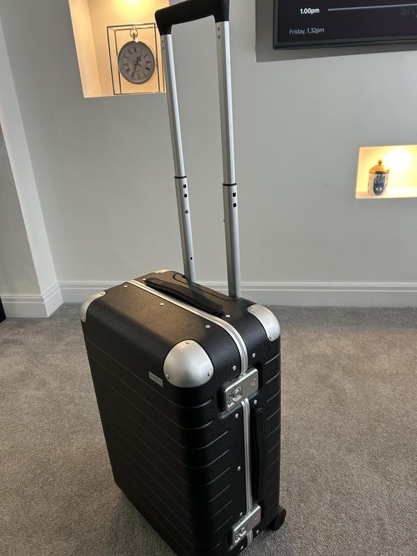 Aluminum Edge Bigger Carry-On in Jet Black | Away