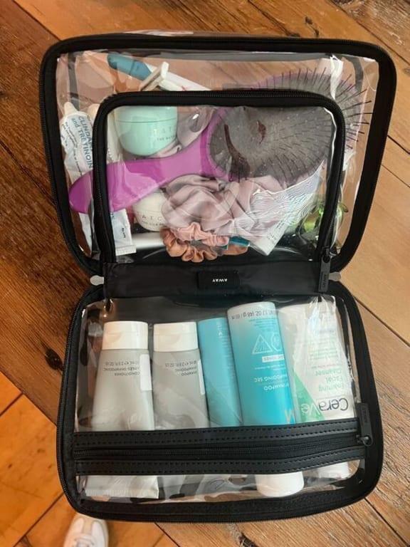 Clear Toiletry Bag in Jet Black Away: Built for modern travel