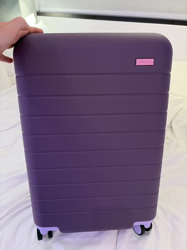 Customer photo for "love this carry on bag functionality and color"