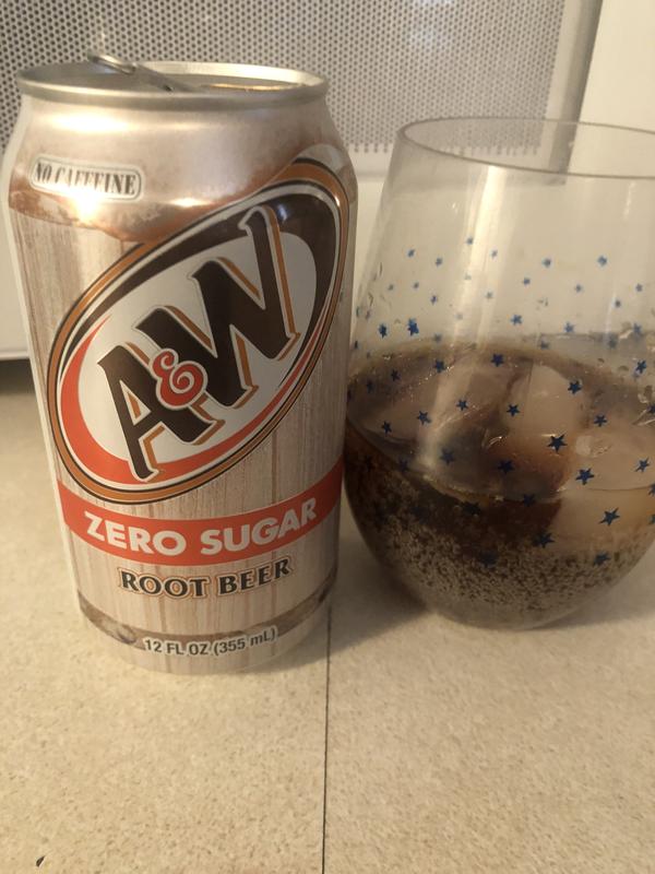 A&W Zero Sugar Root Beer Soda Pop, 12 fl oz, 12 Pack Cans