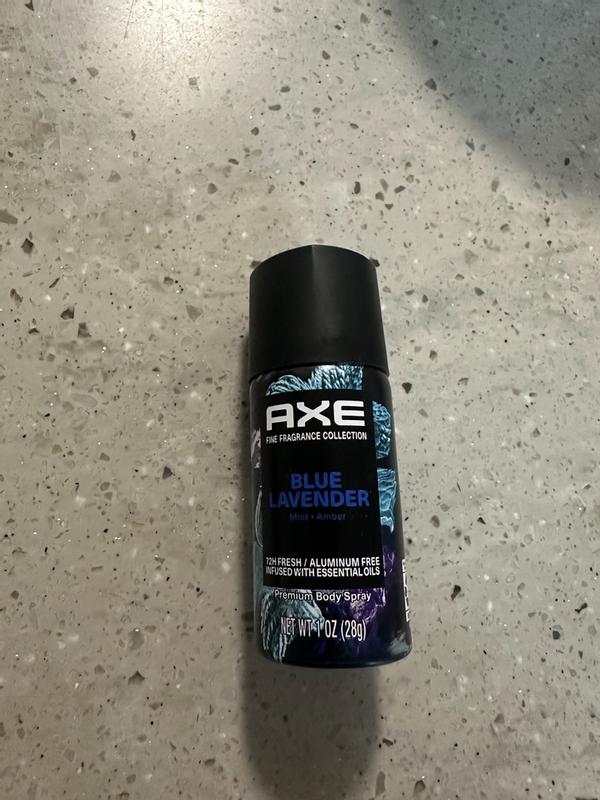 AXE Premium Deodorant Body Spray For Men Blue Lavender, 4 oz