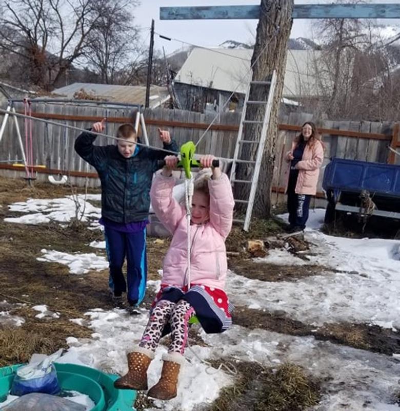 Slackers® 100Foot Zipline Night Riderz Kit with Spring Brake Bed