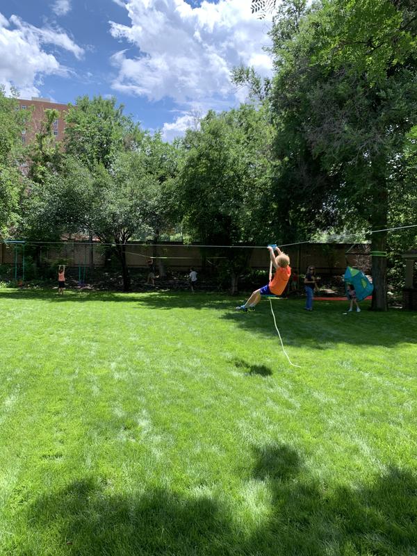 Slackers® 100Foot Zipline Night Riderz Kit with Spring Brake Bed