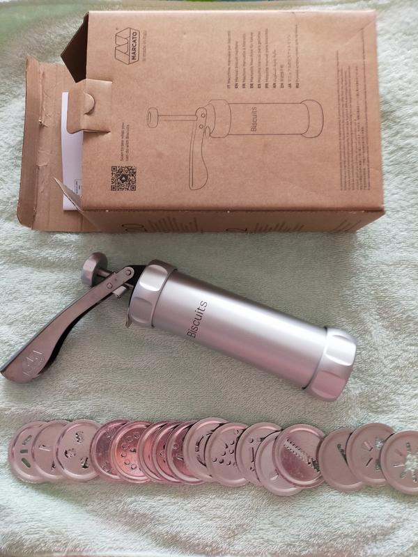 Presse à Biscuits Vintage Ateco – Modèle 685 – Aluminium Argenté, Made In USA