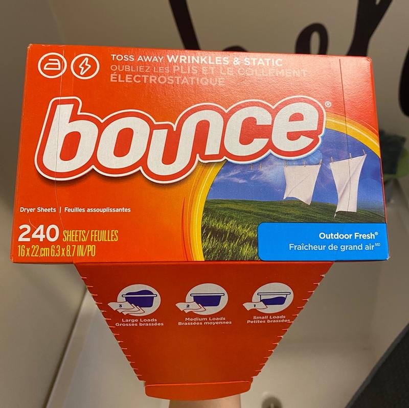 Bounce Free & Gentle Unscented Fabric Softener Dryer Sheets, 240