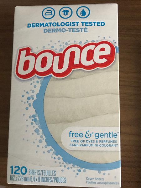 Bounce Free & Gentle Dryer Sheets, 240 Sheets, Unscented Fabric Softener  Sheets, Hypoallergenic and Dermatologist Tested