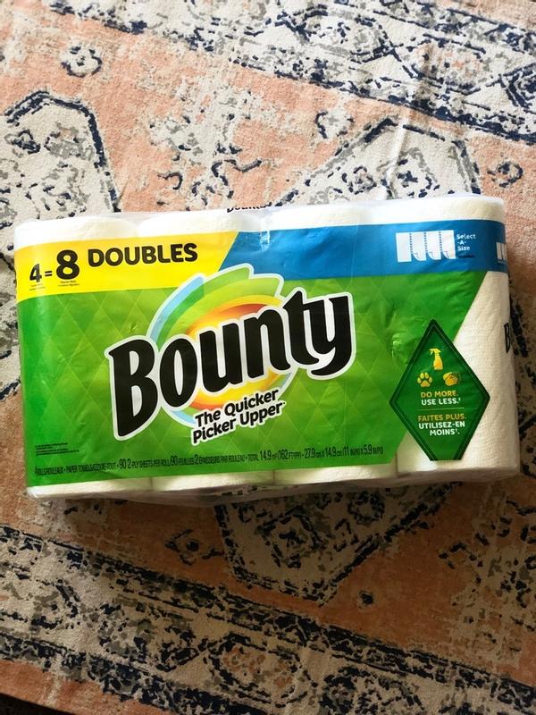 Bounty Select-a-Size Paper Towels, 2 Triple Rolls, White