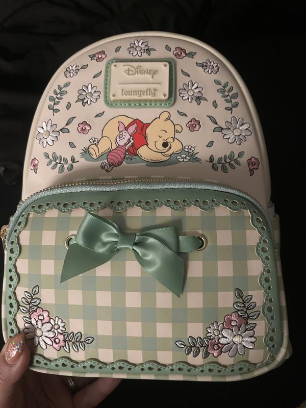 NWT Loungefly X Disney Winnie the Pooh Floral Gingham Mini Backpack Loungefly Disney Winnie the Pooh Floral Gingham Mini  main image 3