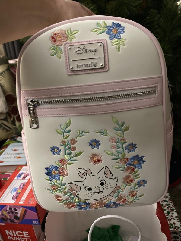 Loungefly Disney The Aristocats Marie Pink Floral Allover-Print Mini Fashion Handbag Backpack WDBK1287