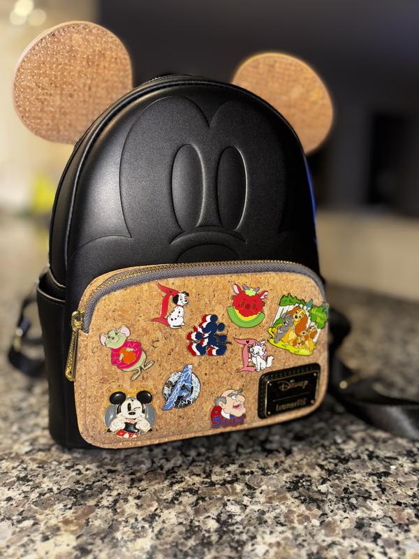 Loungefly Disney Mickey Mouse Beige Cork Pin Cosplay Mini Backpack NEW 35175024_hi main image 4