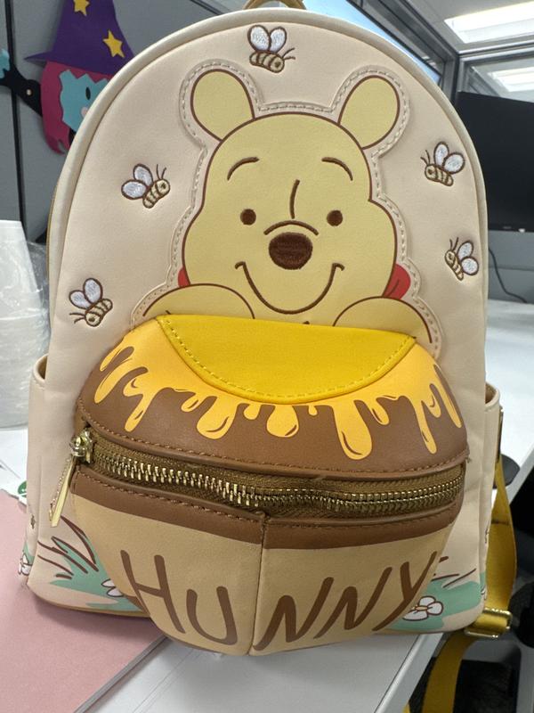 Loungefly Disney Hunny Pot Drip Backpack - Yellow, Blue, Tan Disney Loungefly Winnie the Pooh Honey Pot Convertible  main image 4