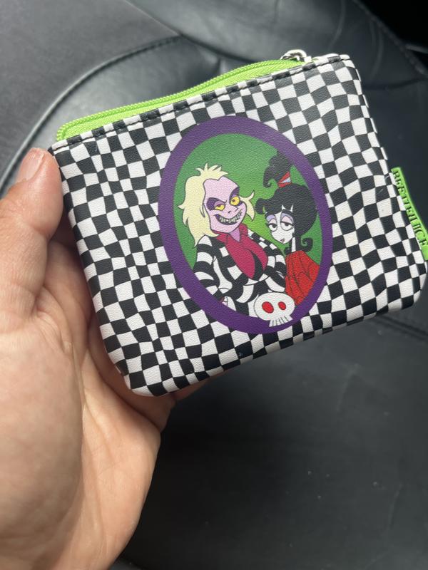 Loungefly Beetlejuice Checkered Portrait Coin Purse - BoxLunch Exclusive