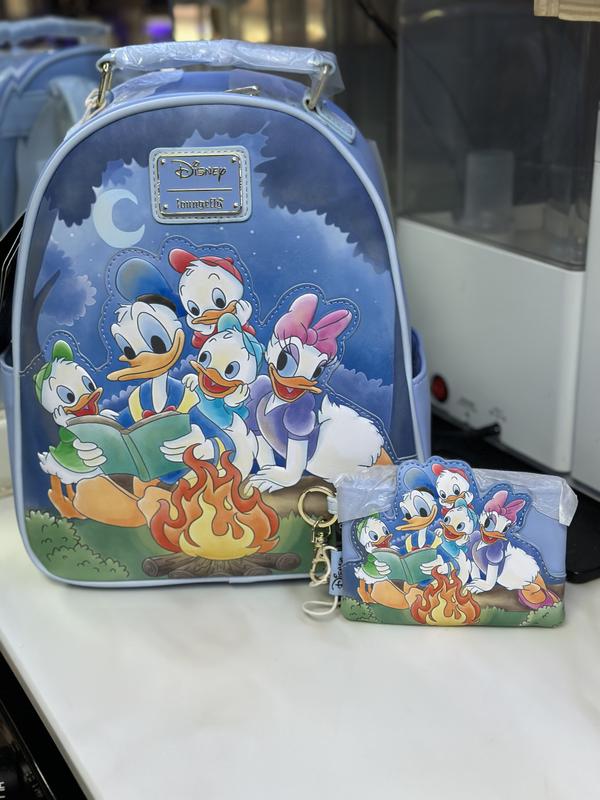 Loungefly Donald and Daisy Family Campfire Mini Backpack & matching Coin Purse 30614866_hi main image 3