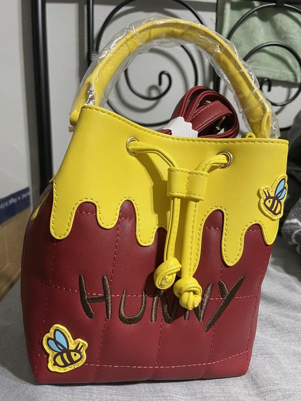 Disney x Loungefly Winnie the Pooh \'Hunny\' Yellow Bucket Bag/ Matching Wallet Loungefly Disney Winnie the Pooh Honey Drip Bucket Crossbody  main image 2