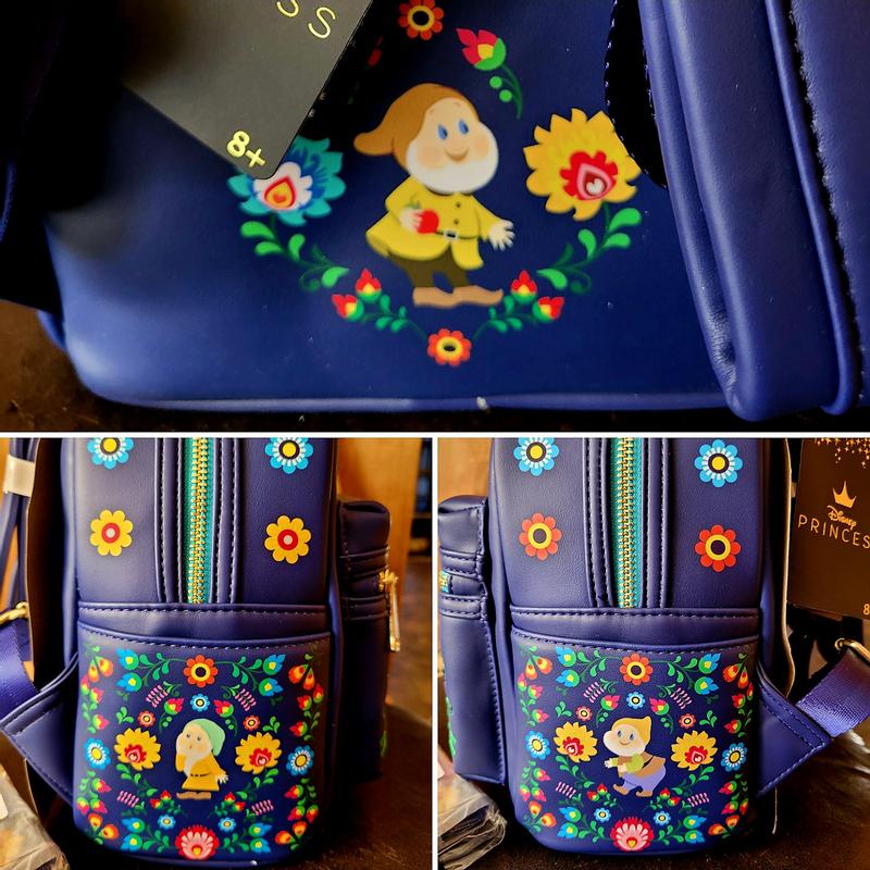 Loungefly Disney Snow White and The Seven Dwarves Folk Character Crossbody Bag - BoxLunch Exclusive
