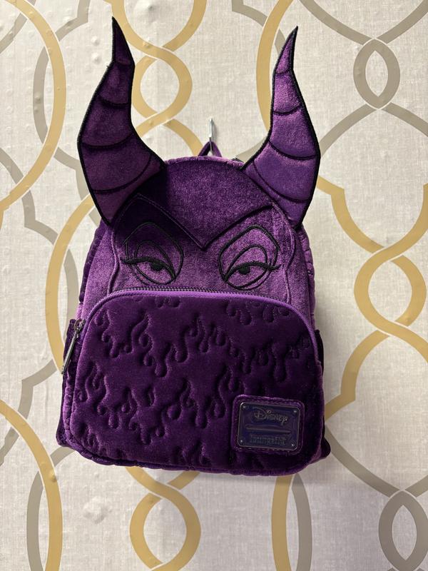 Loungefly Disney Sleeping Beauty Purple Velvet Maleficent  display picture 1