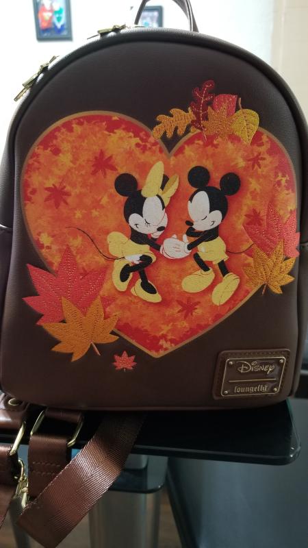 Loungefly Disney Mickey Minnie Autumn Mini Backpack BoxLunch Exclusive BoxLunch