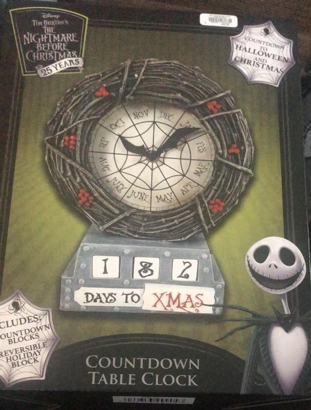 Disney The Nightmare Before Christmas Light-Up Countdown Clock Calendar New  Box