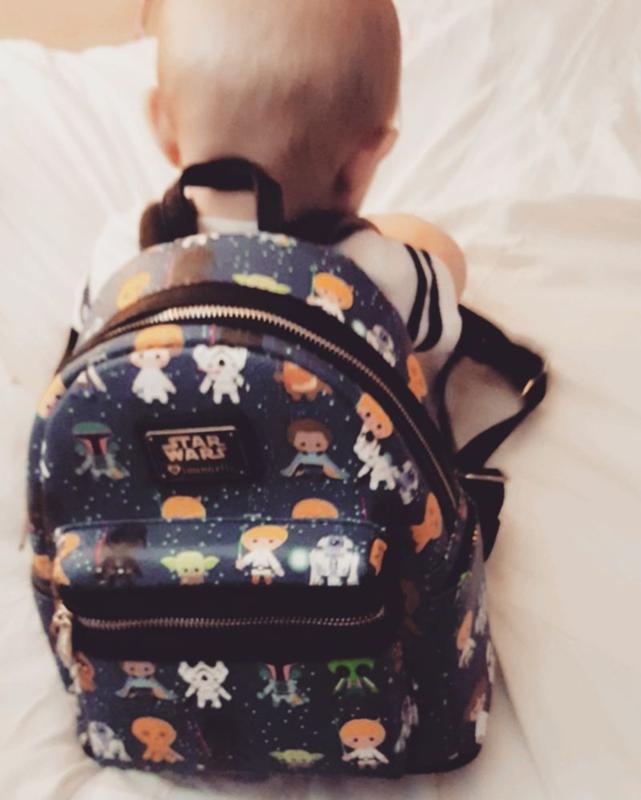 Loungefly Star Wars Chibi Print Mini Backpack | BoxLunch display picture 1