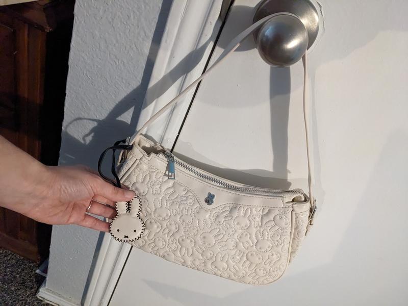 Miffy Allover Embroidered White Shoulder Bag - BoxLunch Exclusive