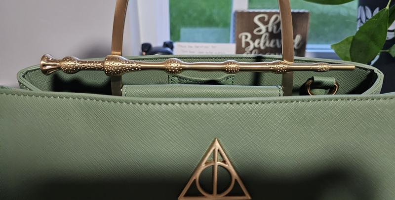 Loungefly Harry Potter Deathly Hallows Elder Wand Sage Handbag - BoxLunch  Exclusive