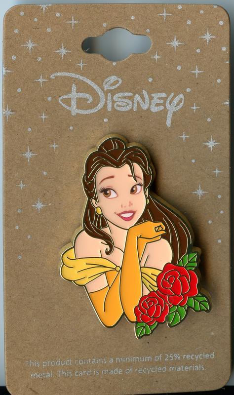 Disney Beauty and the Beast Belle Rose Enamel Pin