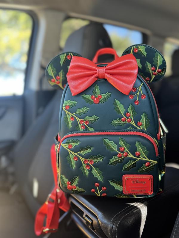 Loungefly Disney Minnie Mouse Holiday Holly Ears Mini  display picture 1