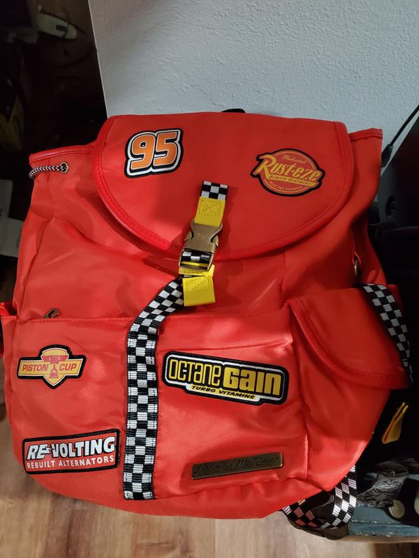 Disney Pixar Cars Lightning McQueen Patches Full-Size Backpack with Coin Purse Disney Pixar Cars Lightning McQueen Patches Full-Size  main image 2