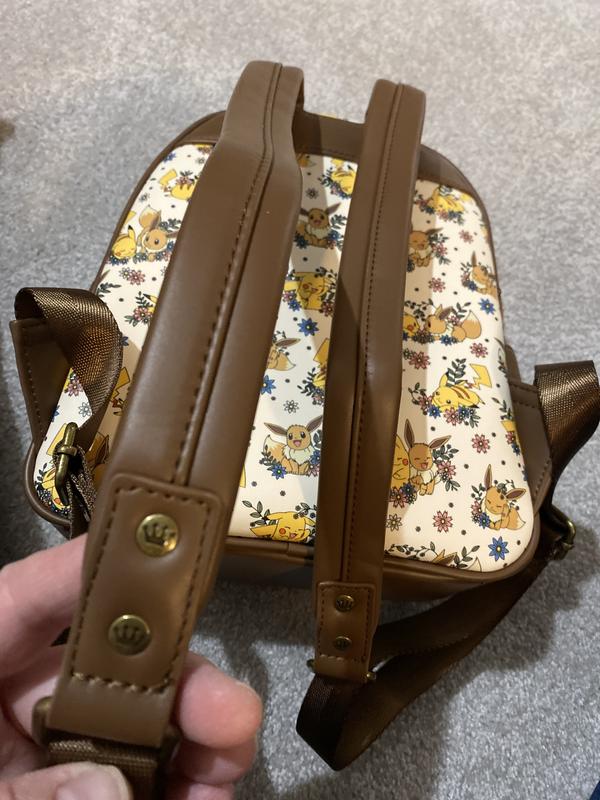 Loungefly Pokémon Pikachu & Eevee Floral Convertible Mini Backpack