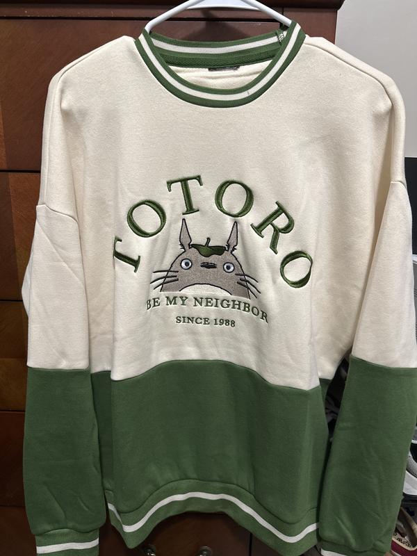 My Neighbor Totoro スウェット 刺繍 ビッグサイズ ミント2X My Neighbor Totoro スウェット 刺繍 ビッグサイズ ミント2X