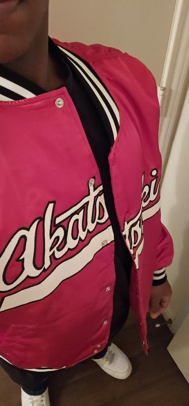 Akatsuki Red Cloud Bomber Jacket Printed Baseball Coat Windbreaker