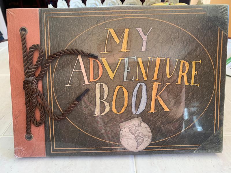 Disney Parks Pixar UP My Adventure Book Replica Journal Carl Ellie with  Photos