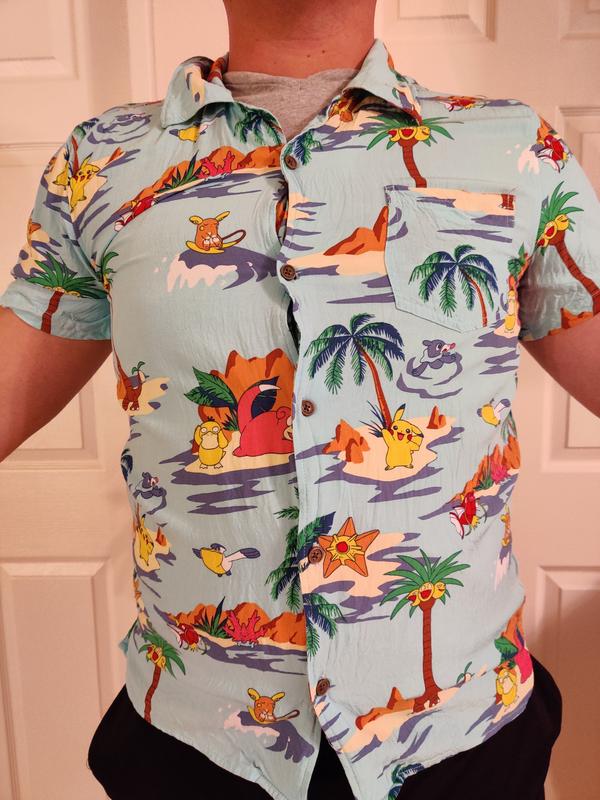 Victini Pokemon Hawaiian Shirts Pokemon Button Up Shirt Mens