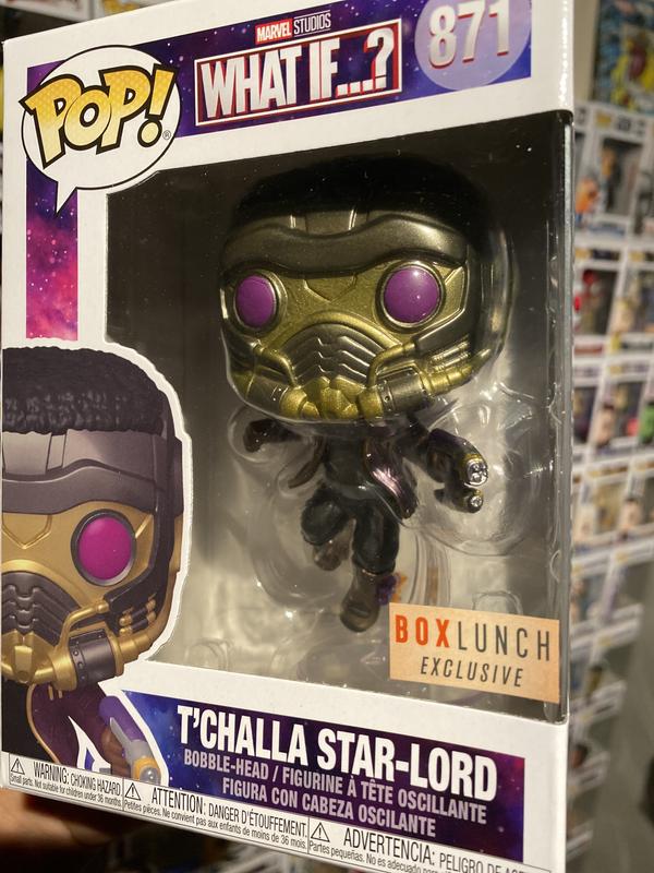 Funko Pop! Marvel: What If..? - T'Challa Star Lord Metallic - Box Lunc –  Box Of Pops