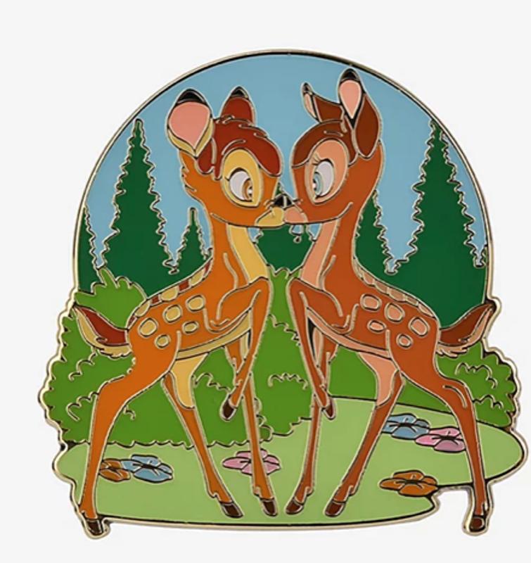 Disney Bambi & Faline Circle Frame Enamel Pin - BoxLunch