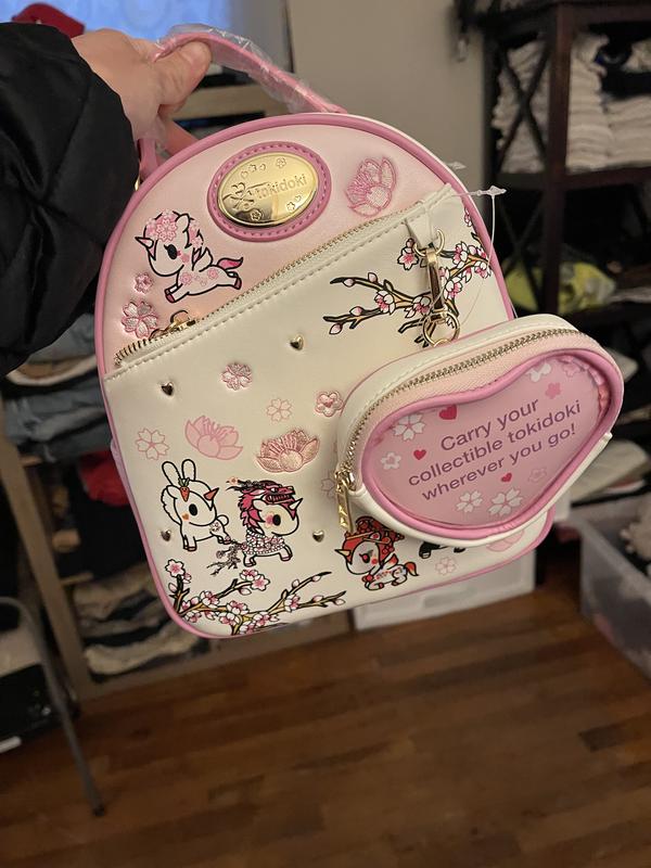 tokidoki Unicorno Cherry Blossom Mini Backpack with Clear 