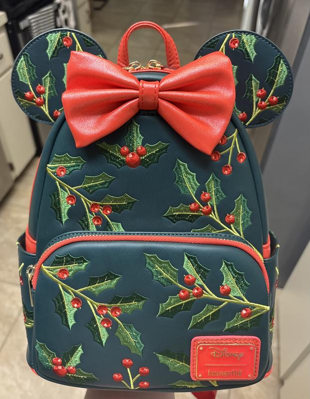 Loungefly Disney Minnie Mouse Holiday Holly Ears Mini  display picture 1