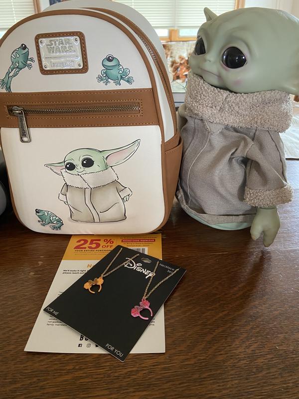 Amazon.com: Loungefly Star Wars Baby Yoda with Frogs All