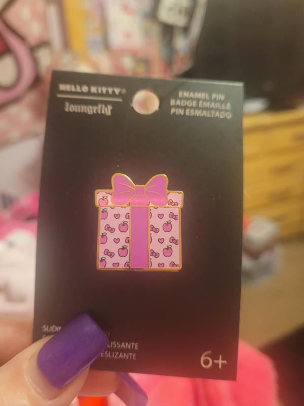 Hello Kitty Boba Drink Enamel Pin Kawaii NEW Loungefly Sanrio Purple Sip  Straw