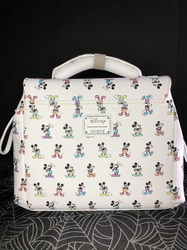 Loungefly Disney Mickey Mouse Pastel Rainbow Poses Purse Crossbody