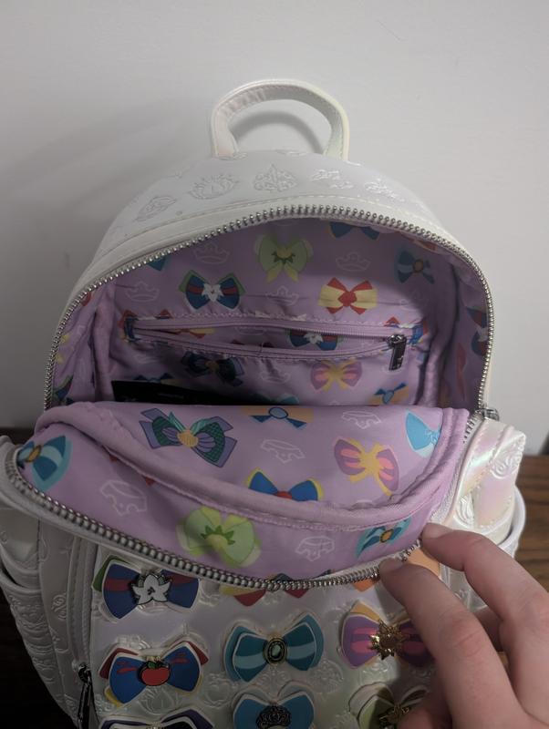 Loungefly Disney Princess Bows Iridescent Mini Backpack  display picture 3