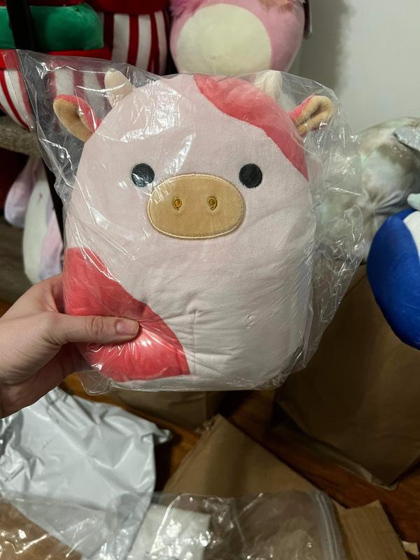 Squishmallow 14” Reshma Pink Cow Bandana Plush  Exclusive