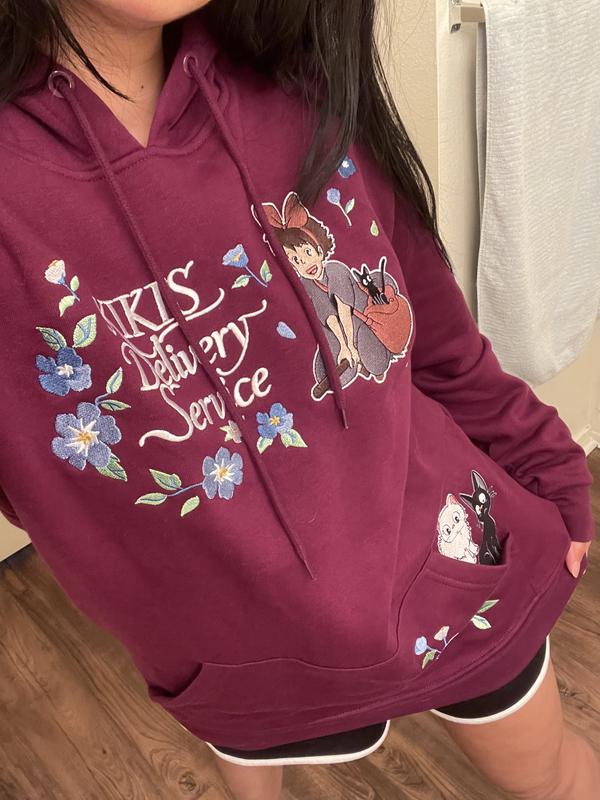 Studio Ghibli Kiki's Delivery Service Floral Logo Hoodie