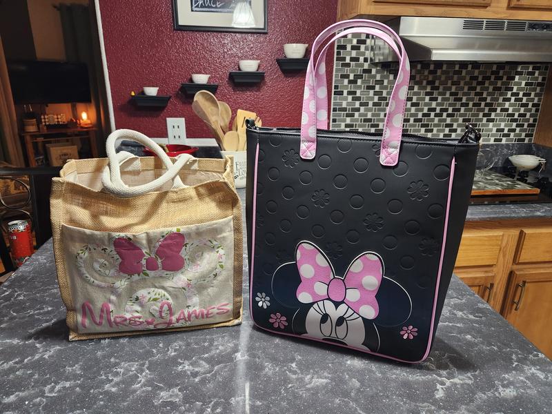 Loungefly Disney ミニー 水玉もこもこトート Loungefly Disney Minnie Mouse Floral Polka Dot Tote Bag with