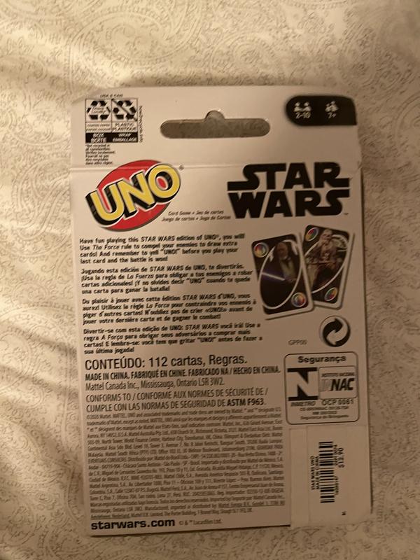 Uno: Star Wars Edition Card Game